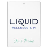  Liquid Wellness + IV Clipboard - Personalized クリップボード (裏面)