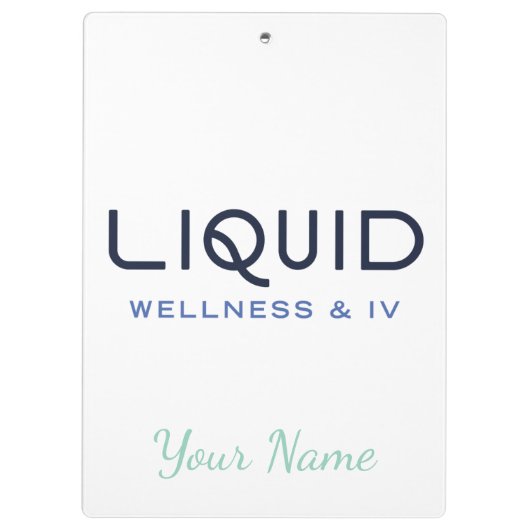  Liquid Wellness + IV Clipboard - Personalized クリップボード (裏面)