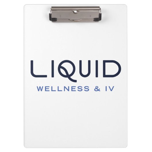  Liquid Wellness + IV Clipboard - Personalized クリップボード (正面)