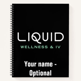 Liquid Wellness & IV Notebook - Black ノートブック