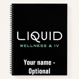 Liquid Wellness & IV Notebook - Black ノートブック