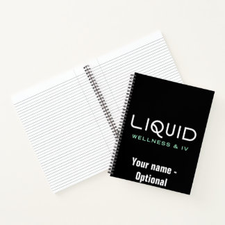 Liquid Wellness & IV Notebook - Black ノートブック