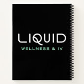 Liquid Wellness & IV Notebook - Black ノートブック (裏面)