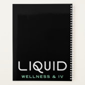 Liquid Wellness & IV Planner - Black プランナー手帳 (裏面)