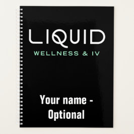 Liquid Wellness & IV Planner - Black プランナー手帳