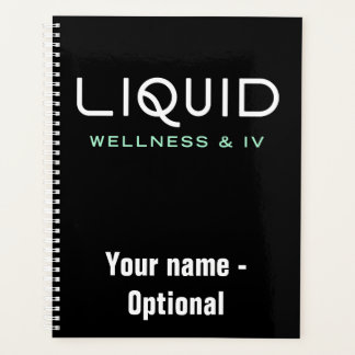 Liquid Wellness & IV Planner - Black プランナー手帳