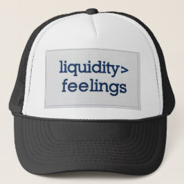 Liquidity Over Feelings Minimalist Cap キャップ