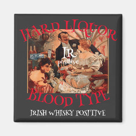 Liquor Blood Type IR positive IRISH WHISKY 2038 マグネット