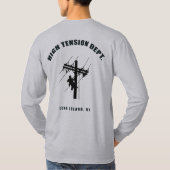 LIRRの高圧Deptの長袖 Tシャツ (裏面)