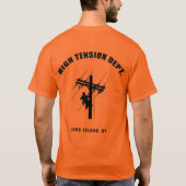 LIRRの高圧DeptのTシャツ Tシャツ (裏面)