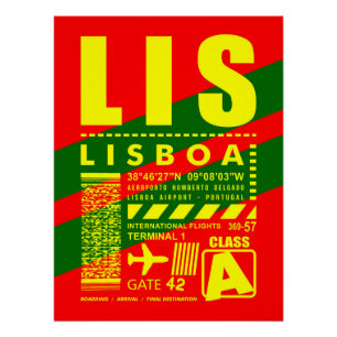 LISリスボンエアポート ポスター