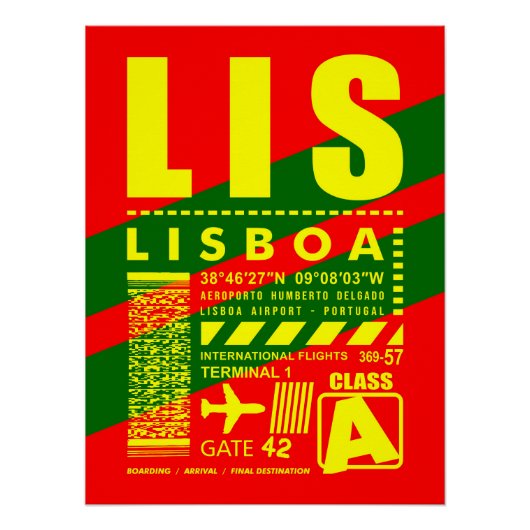 LISリスボンエアポート ポスター (正面)