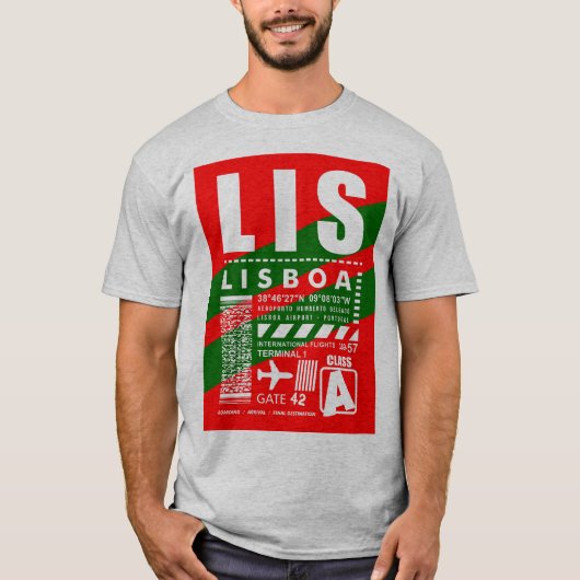 LISリスボンエアポート Tシャツ (正面)