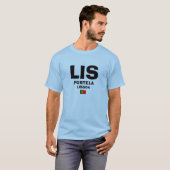 LISリスボンPortela空港コードワイシャツ Tシャツ (正面フル)