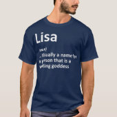LISA定義名パーソナライズされた誕生日 Tシャツ (正面)