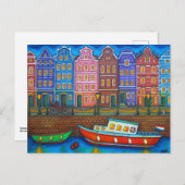 Lisa Lorenzによるアムステルダムポストカードの色 ポストカード (正面/裏面)