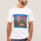 Lisa LorenzによるアムステルダムTシャツのカラー Tシャツ (正面)