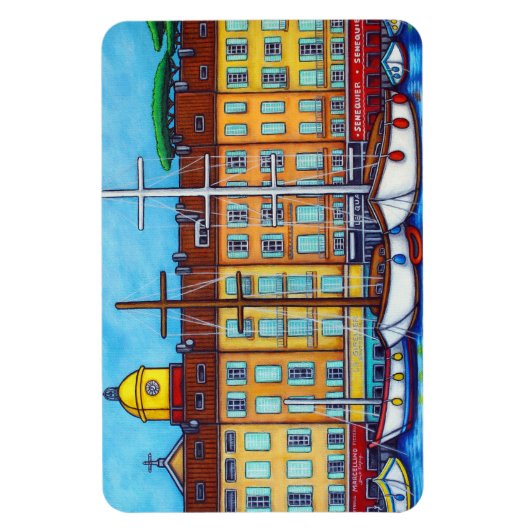 Lisa Lorenzによるセントトロペス磁石の色 マグネット (縦)