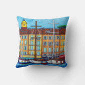 Lisa Lorenzによる聖トロペス枕の色 クッション (裏面)