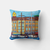 Lisa Lorenzによる聖トロペス枕の色 クッション (正面)