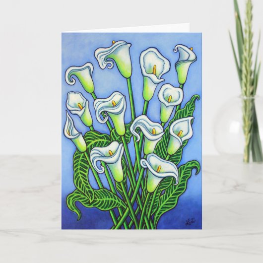Lisa LorenzによるCalla Lily Dreaming Greeting Card カード (正面)