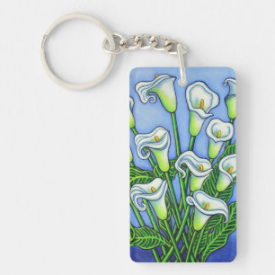 Lisa LorenzによるCalla Lily Dreaming Keychain キーホルダー