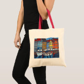 Lisa LorenzによるNyhavnの色 トートバッグ (正面(商品))