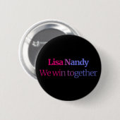 Lisa Nandy Bi Badge – 一緒に勝つ 缶バッジ (正面&裏面)