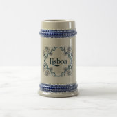 Lisboa Portuguese Azulejo Ceramic-Style Mug – Viva ビールジョッキ (中央)