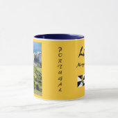 Lisbon*ポルトガルのパノラマ式のマグ マグカップ (中央)