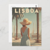 Lisbon 50s vintage ポストカード (正面/裏面)