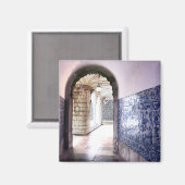 Lisbon Azulejos & Arches Portugal写真 マグネット (正面/裏面)