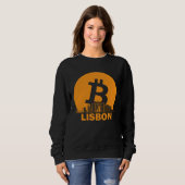 Lisbon Bitcoin Maximalist  Bitcoin Lisbon Skyline スウェットシャツ (正面フル)
