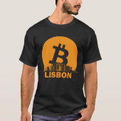 Lisbon Bitcoin Maximalist  Bitcoin Lisbon Skyline Tシャツ (正面)