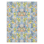 Lisbon Blue Lemon Tile Citrus Home Decor テーブルクロス (正面)