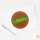 Lisbon City Pride Emblem – Portuguese Identity ラウンドシール (封筒)
