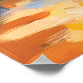 Lisbon Fauvist Cityscape, Alfama Colorful Portugal ポスター (角)