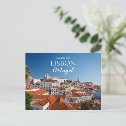 Lisbon Portugalからの挨拶 ポストカード (スタンド正面)