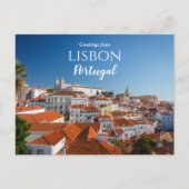 Lisbon Portugalからの挨拶 ポストカード (正面)
