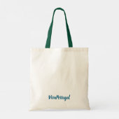 Lisbon Portugal City Skyline Tote Bag – Minimal Tr トートバッグ (裏面)