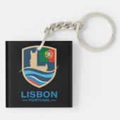 Lisbon Portugal Europe キーホルダー (裏面)