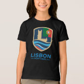 Lisbon Portugal Europe トライブレンドTシャツ (正面)