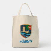 Lisbon Portugal Europe トートバッグ (裏面)