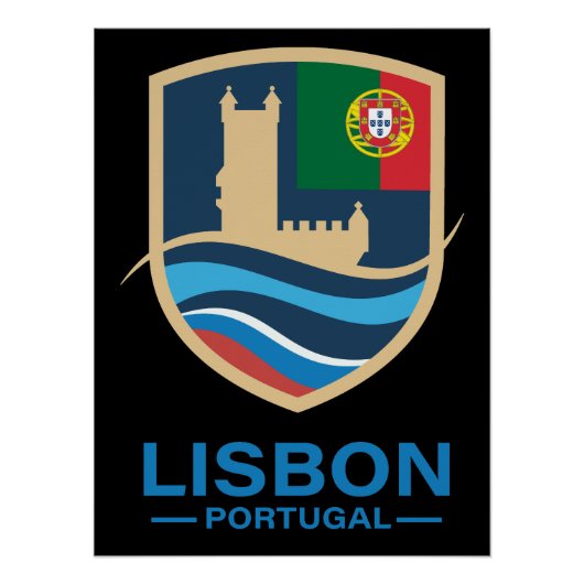 Lisbon Portugal Europe ポスター (正面)