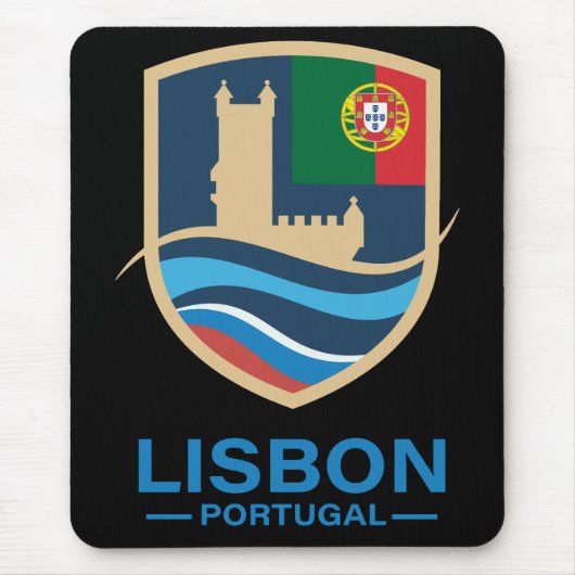 Lisbon Portugal Europe マウスパッド (正面)