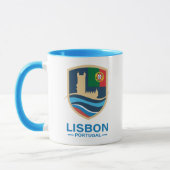 Lisbon Portugal Europe マグカップ (左)