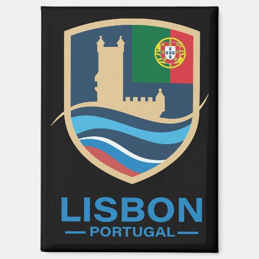 Lisbon Portugal Europe マグネット (正面)