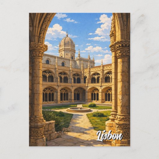 Lisbon Portugal Jerónimos Monastery ポストカード (正面)