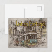 Lisbon Portugal Travel Postcard ポストカード (正面/裏面)