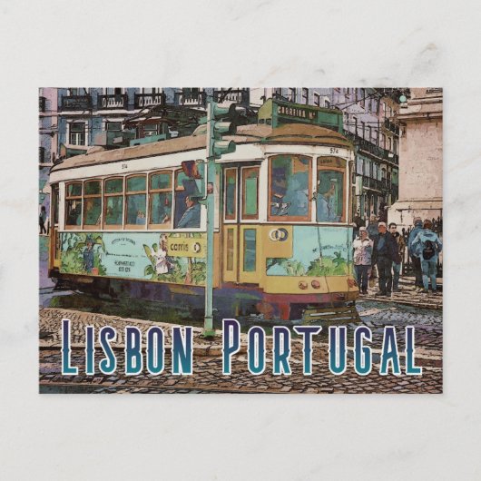 Lisbon Portugal Travel Postcard ポストカード (正面)